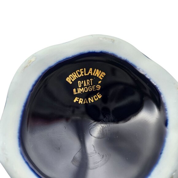 Porcelaine D'Art Limoges France Courting Couple Creamer Pitcher Bud Vase 6" - Picture 8 of 14